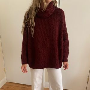 High neck sweater
